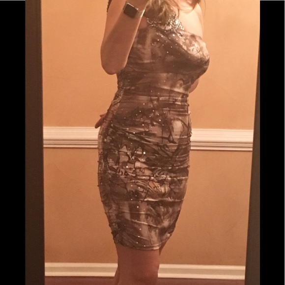One Shoulder Dress - Picture 2 of 5
